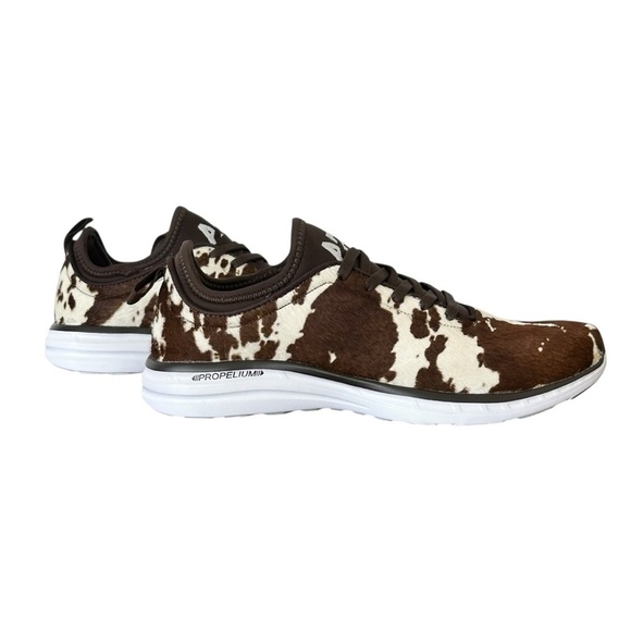 NEW APL Men's Iconic Phantom Deep Brown / White / Cow Sneakers Size 7 - Picture 1 of 8